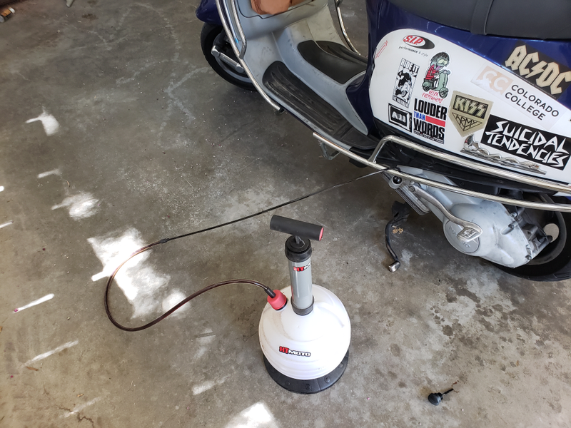 Illustration for article titled Vespa wrenching underway.
